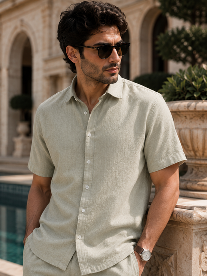 ZARA Men's Linen Co-ord Set Stylish