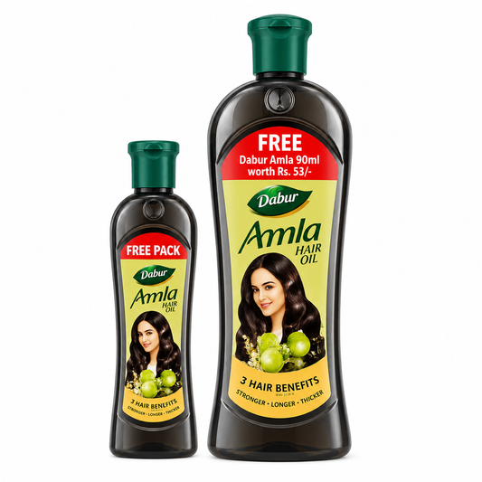 Dabur Amla Hair Oil - 450ml+90ml Free