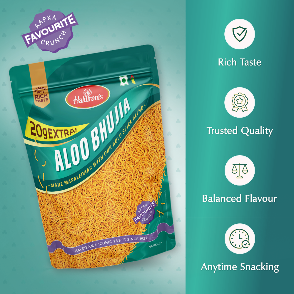 Haldiram's Aloo Bhujia Namkeen - 400g