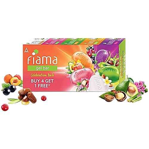 FIAMA Gel bar Celebration Pack, 125g (Buy 4 Get 1 Free) (625 g)
