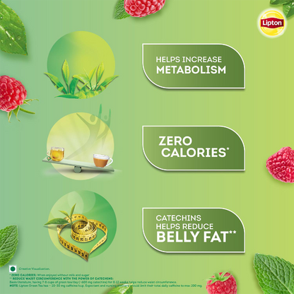 Lipton Raspberry Mint Green Tea - 25N