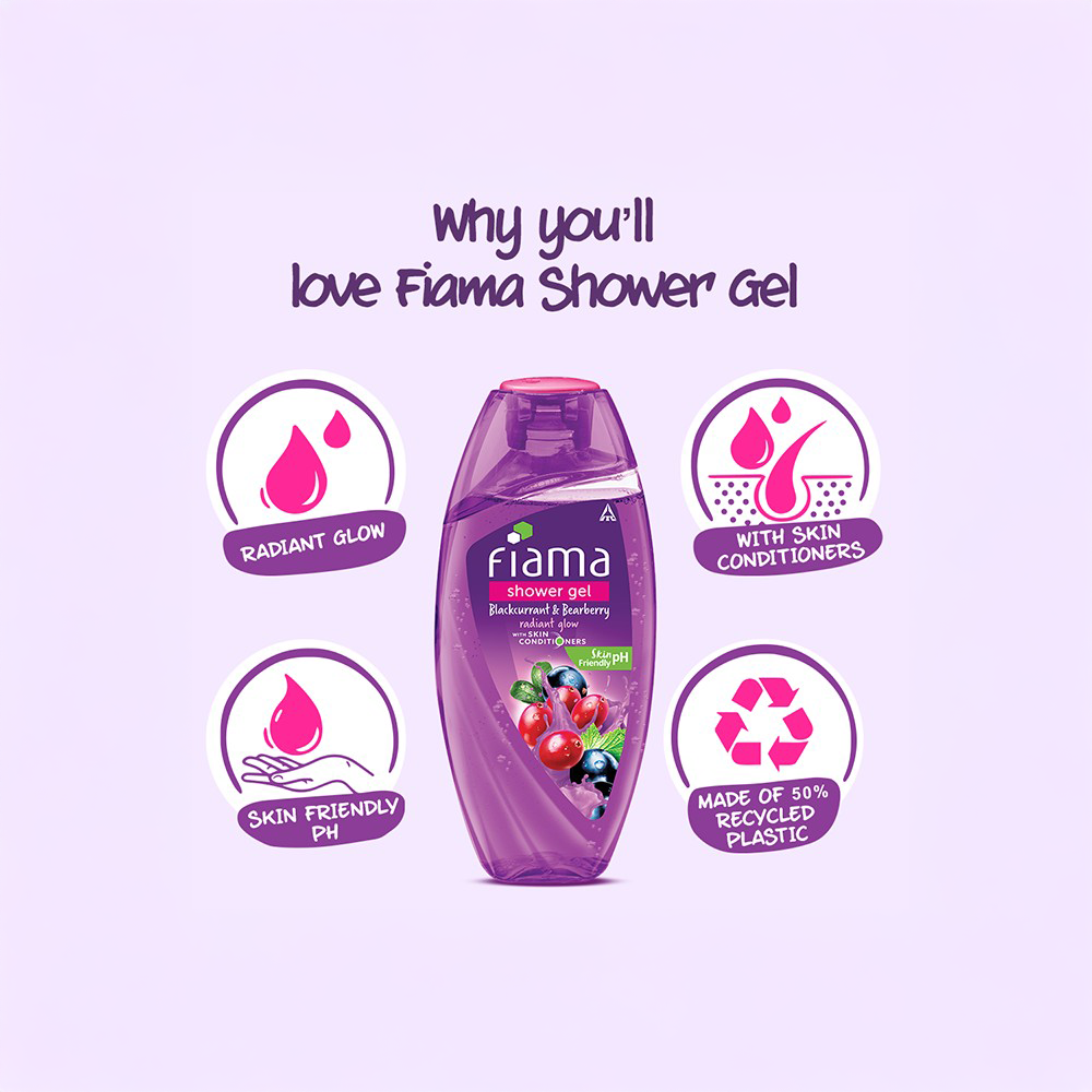 Fiama Blackcurrant & Bearberry Radiant Glow Shower Gel - 125ml
