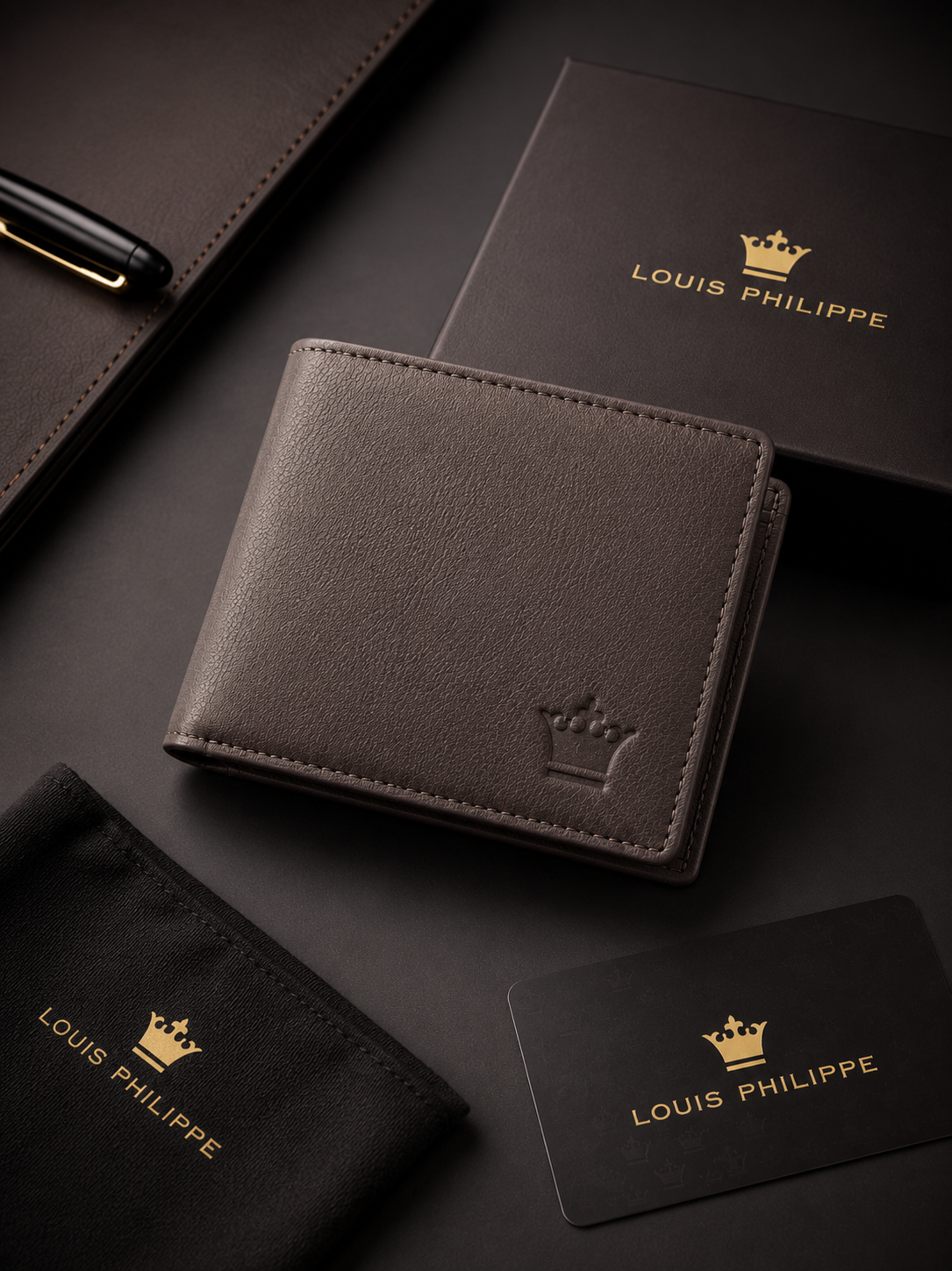 Louise Phillipi Texture Genuine Leather Wallet
