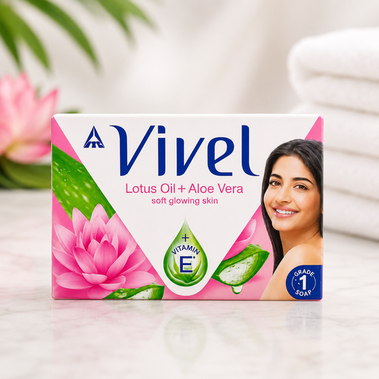 Vivel Lotus Oil & Aloe Vera Soap - 90g