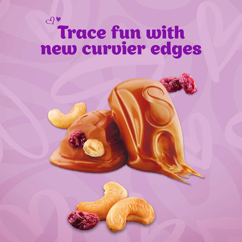 Cadbury Dairy Milk Silk Valentine Fruit & Nut Chocolate Bar - 51g