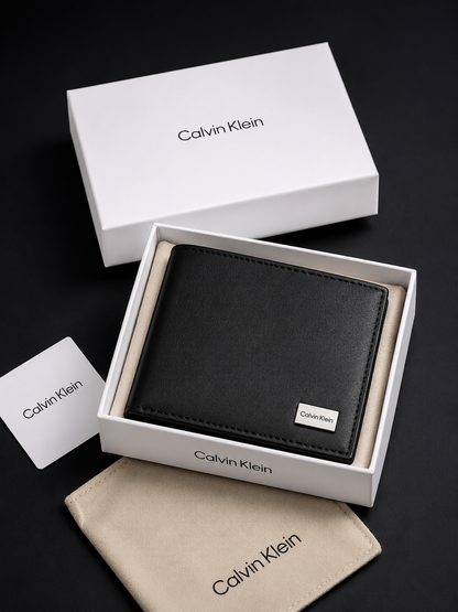 Calvin Kalien Geniune Leather Black Wallet