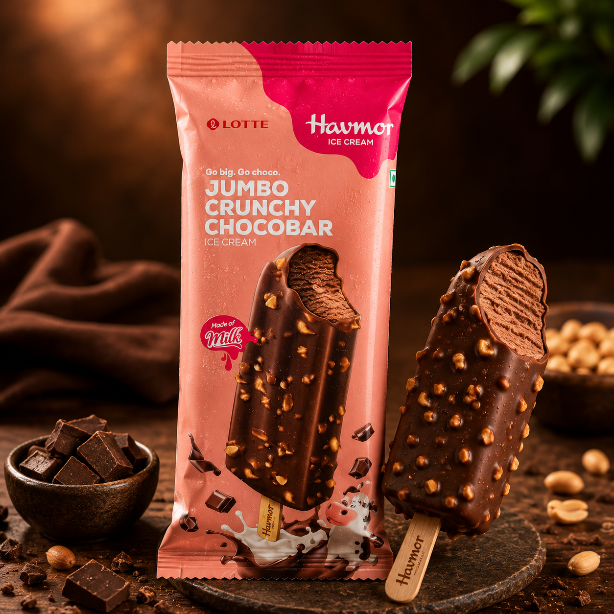 Havmor Jumbo Crunchy Chocobar -  70ml
