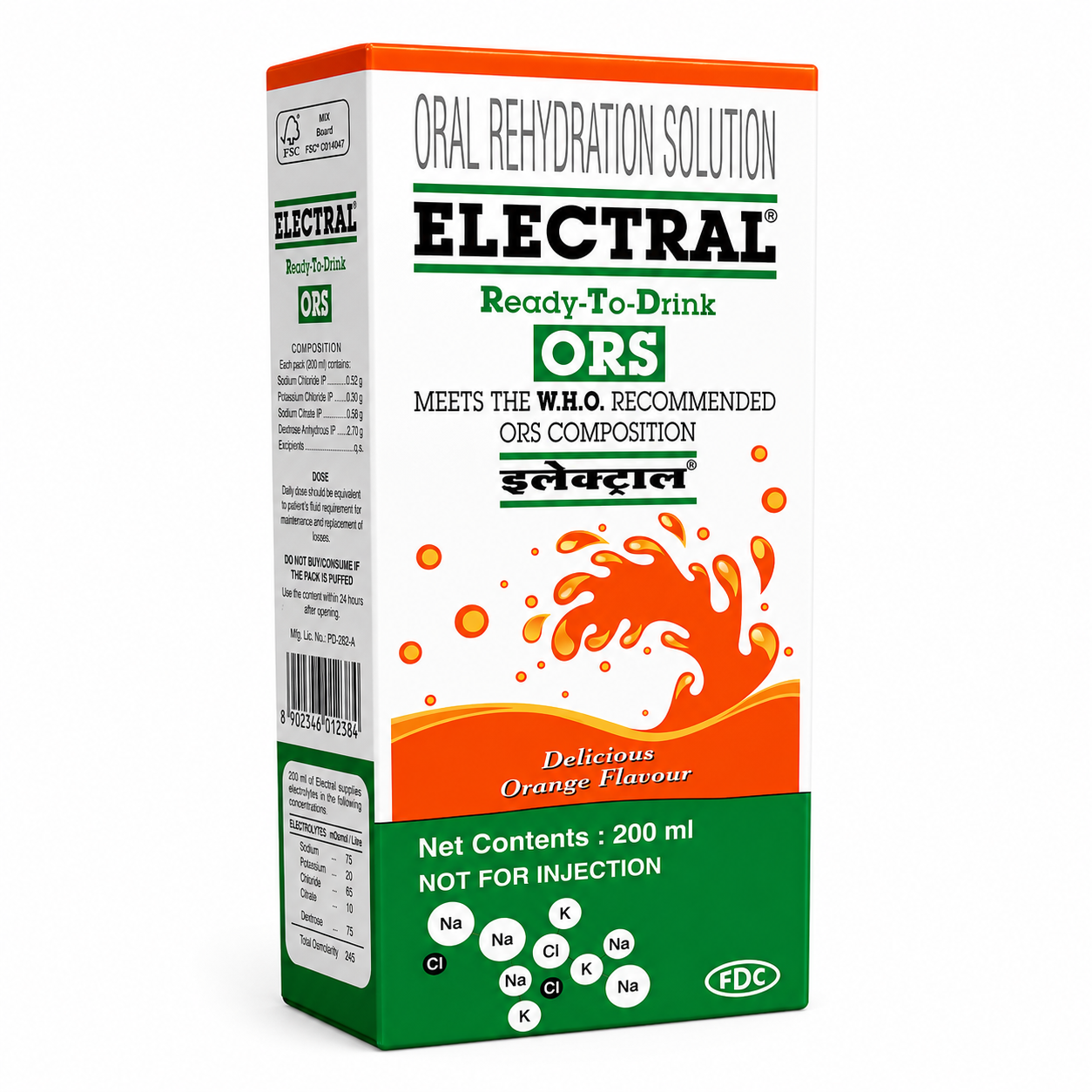 Enerzal Orange Electrolyte ORS - 200ml