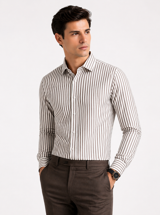 Louis Philippe Formal Strip Shirt