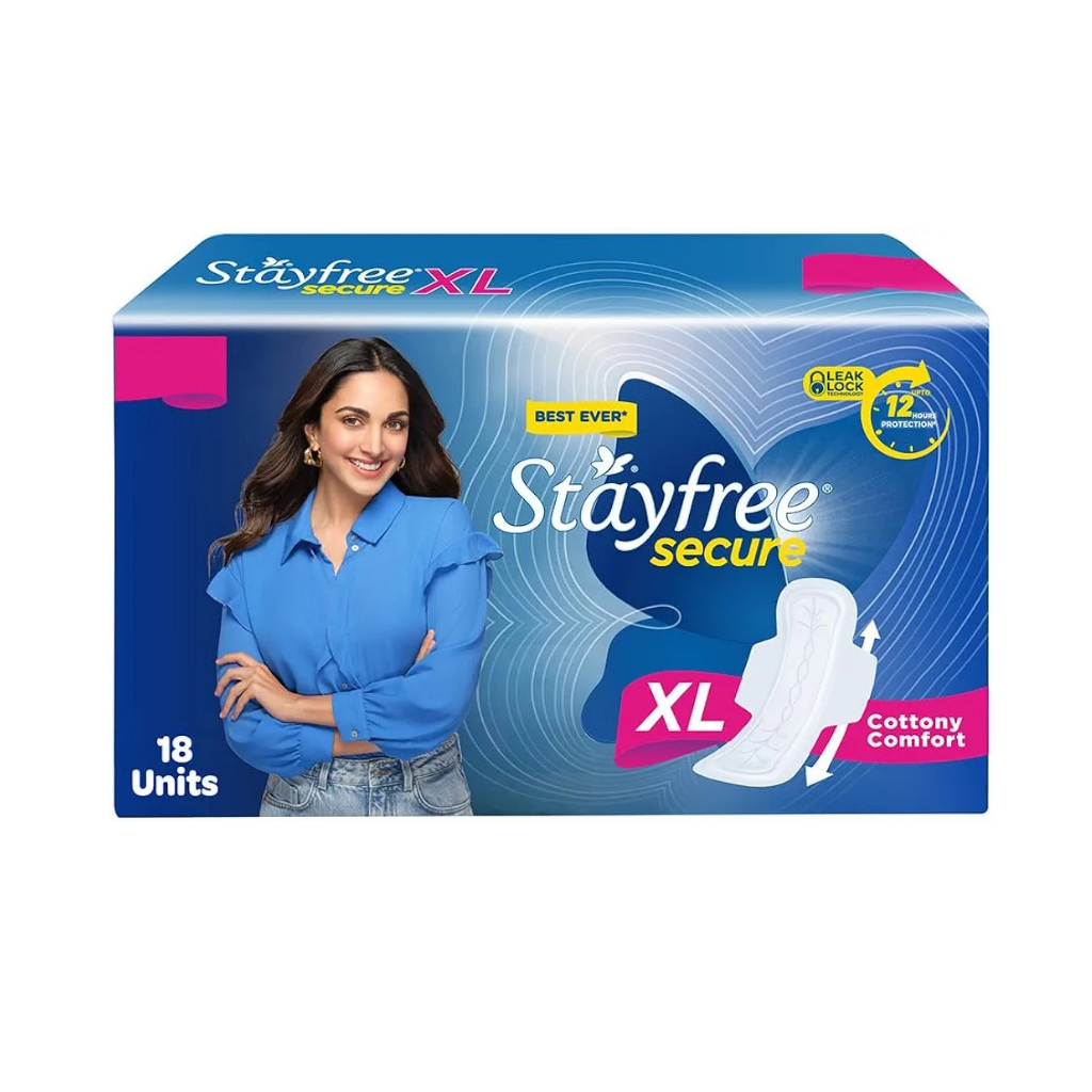 STAYFREE Secure Cottony Comfort XL 274 mm 18 Pcs Sanitary Pad