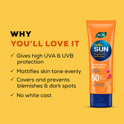 Joy Hello Sun Brightening SPF 50 PA++++ Sunscreen - 18ml