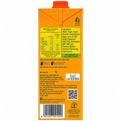 Dabur Real Fruit Power Apple Juice - 1L