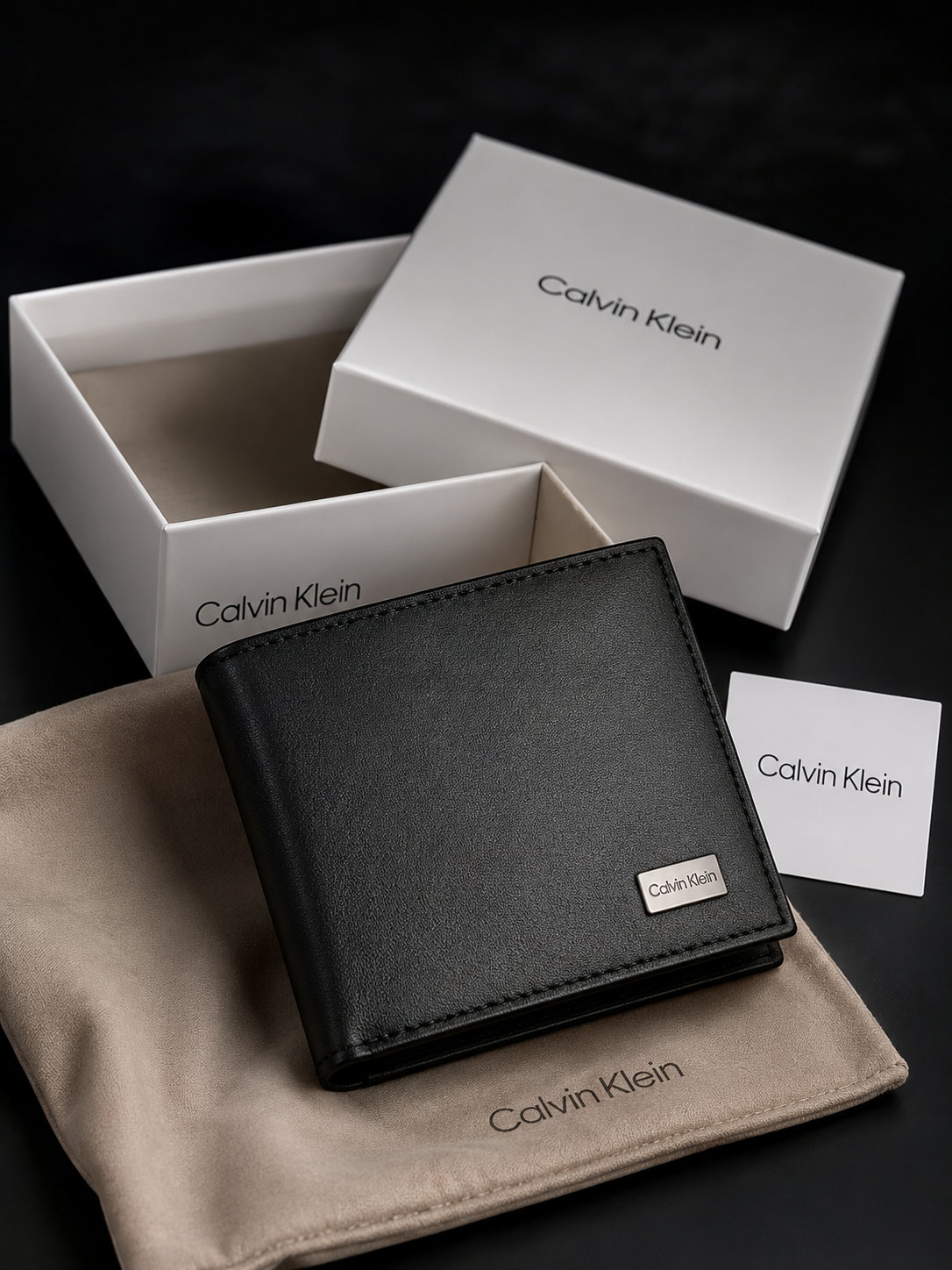 Calvin Kalien Geniune Leather Black Wallet