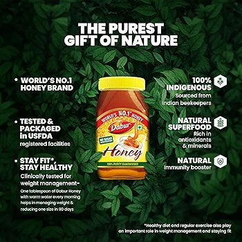 Dabur Honey (No Sugar Adulteration) - 250g