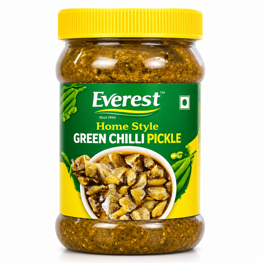 Everest Home Style Green Chilli Pickle - 950g