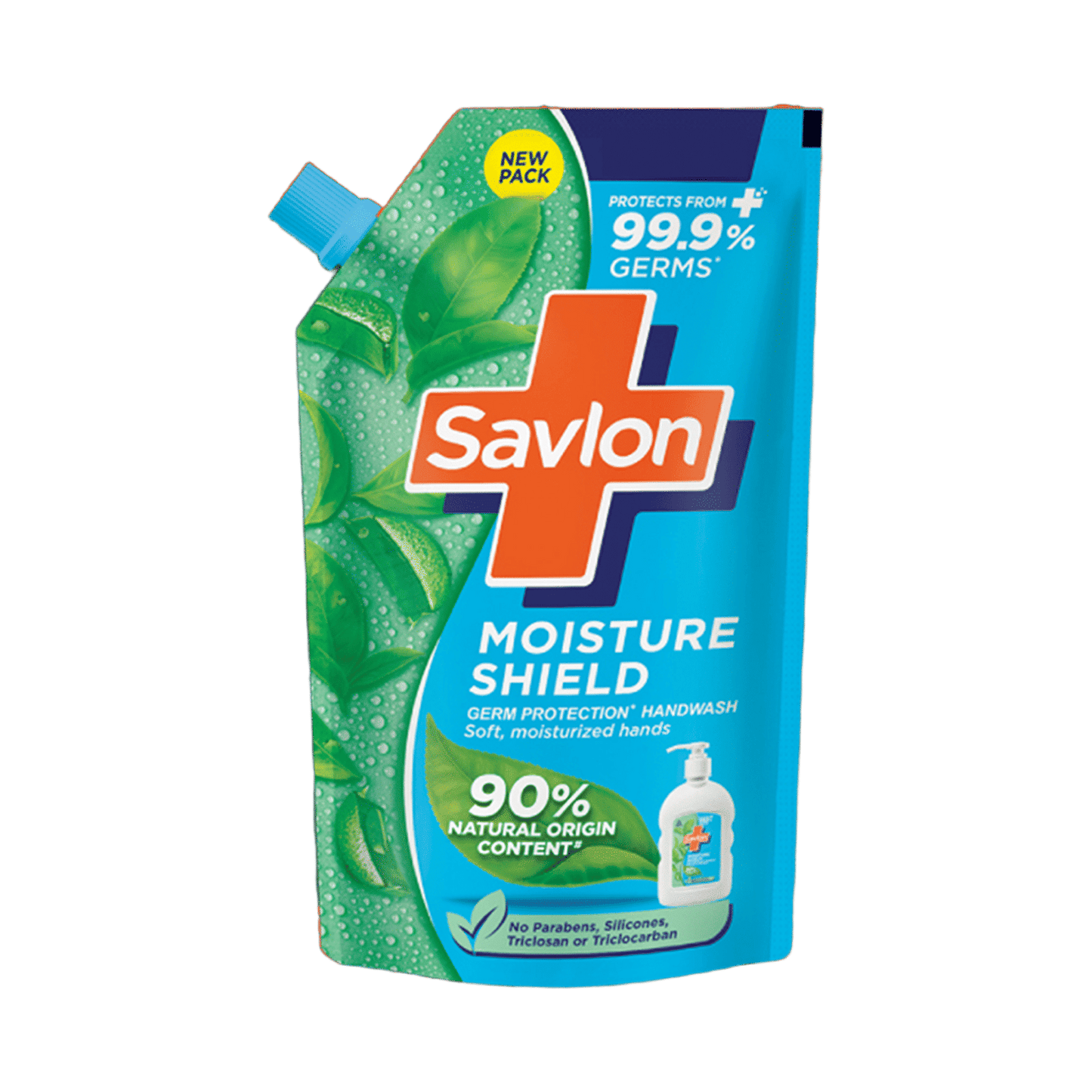 Savlon Moisture Shield Hand Wash, 1× 175 ml Pouch