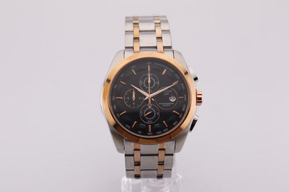 Tissot 1853 Black Dial with Rosegold Bezel (Two-Tone Strap)