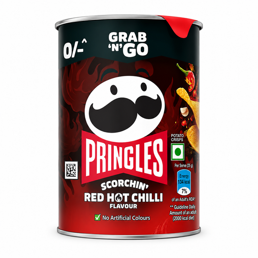 Pringles Scorchin’ Red Hot Chilli Potato Chips - 40g