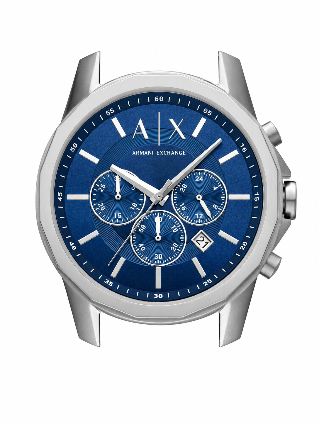 Armani Exchange Stainless Steel Analog Blue Dial Men Watch, Silver Band
AX1731