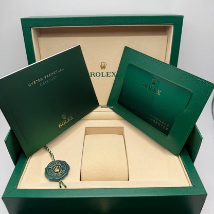 Rolex Datejust 41 Chocolate Diamond Dial Two Tone Rose Gold Fluted Bezel Jubilee Bracelet
