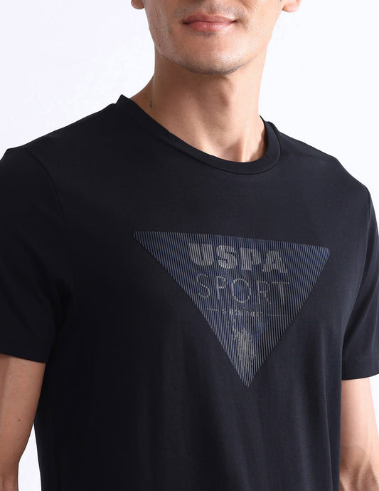 USPA ASSN - Brand Printed Regular Fit T shirt