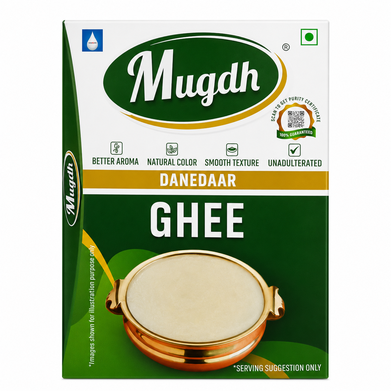 Mugdh Daanedaar Desi Ghee - 500ml
