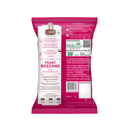 India Gate Feast Rozana Basmati Rice (Medium Grain) - 1kg