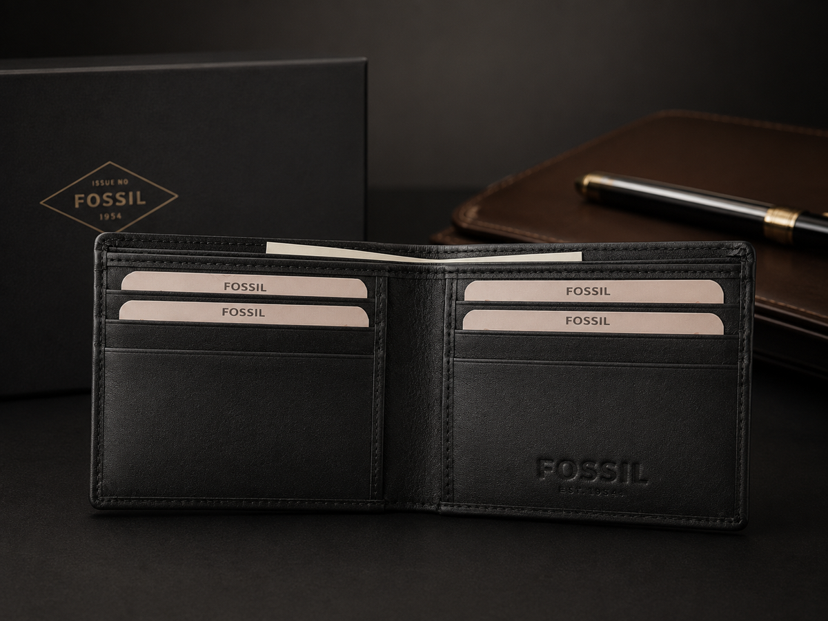 Fossile Black Leather Wallet