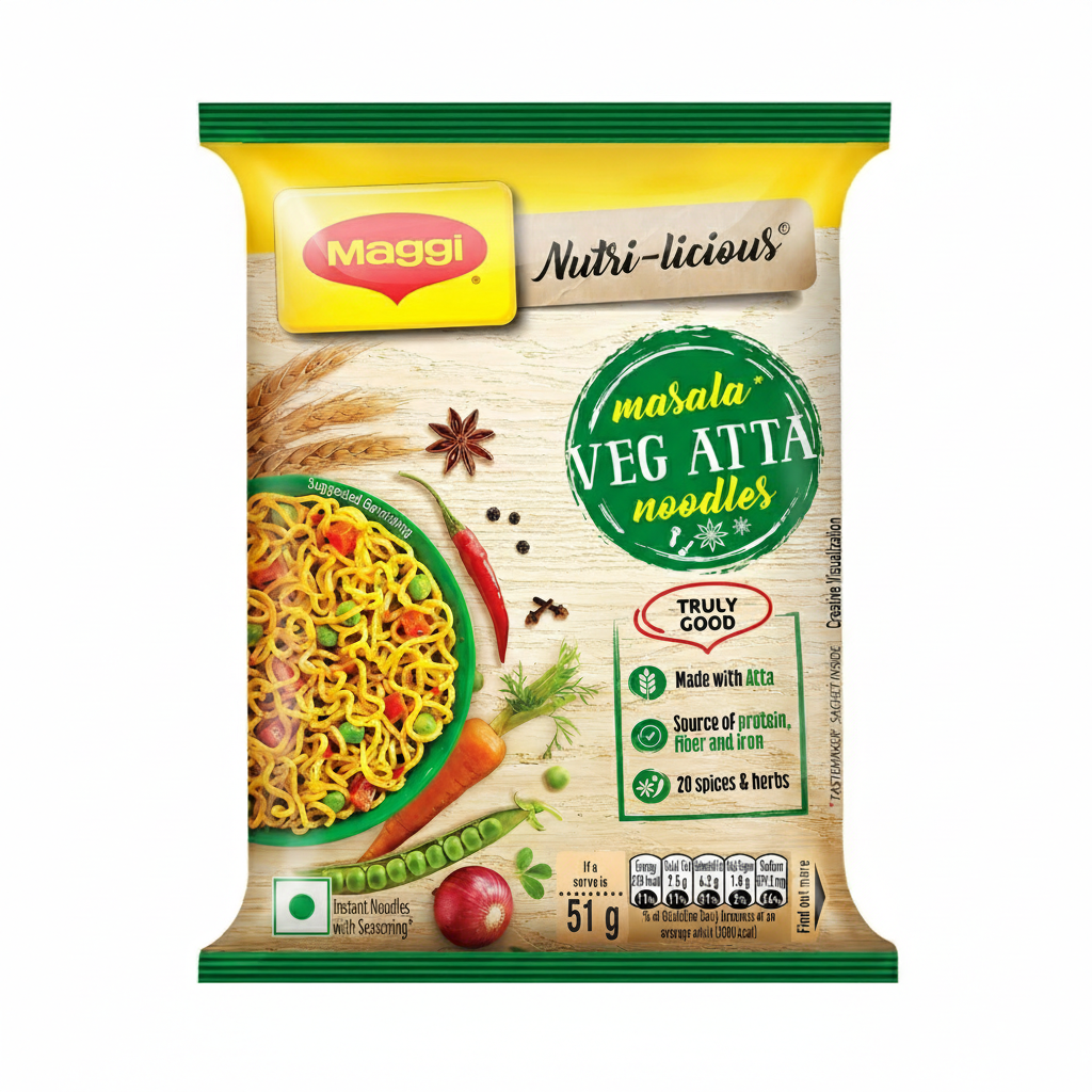 MAGGI Nutri-licious Masala Veg Atta Noodles - 51g
