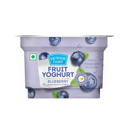Mother Dairy Blueberry Flavoured Yogurt - 100g