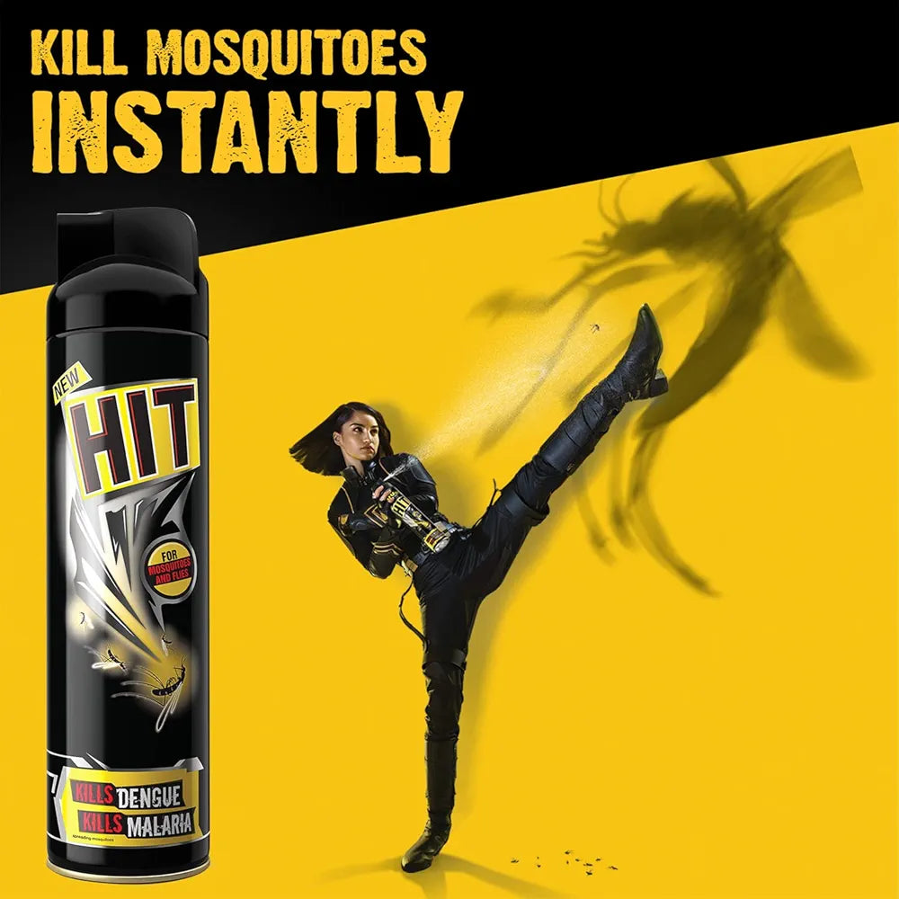 HIT Flying Insect Killer - Mosquito & Fly Killer Spray - 320ml