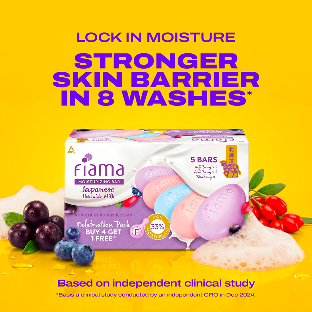 Fiama Moisturizing Soap Bars Japanese Hokkaido Milk - 625g