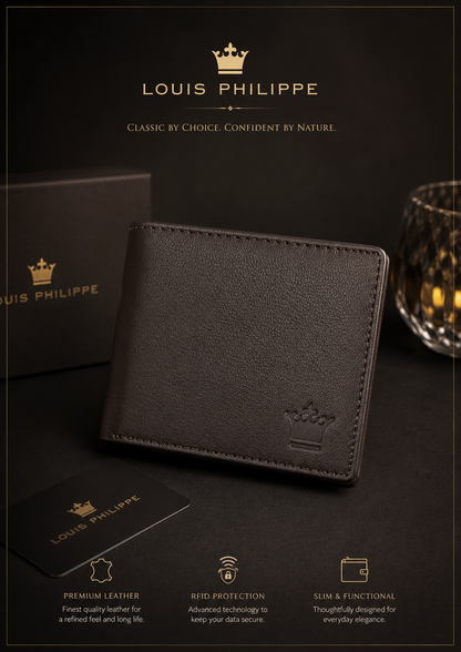 Louise Phillipi Texture Genuine Leather Wallet