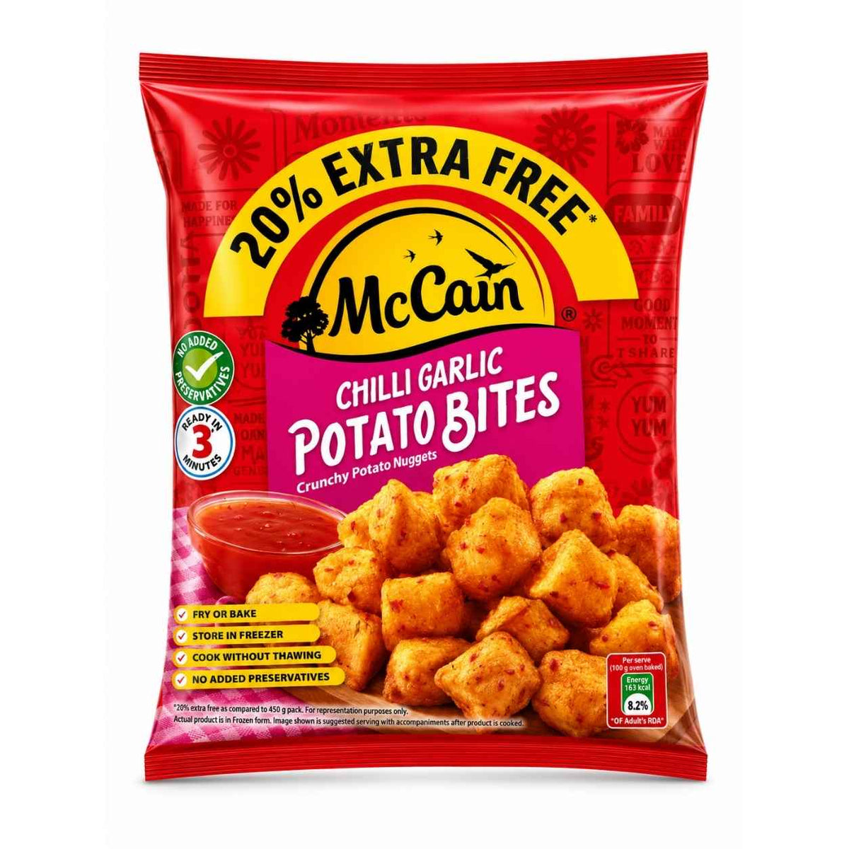 McCain Chilli Garlic Potato Bites - 420g