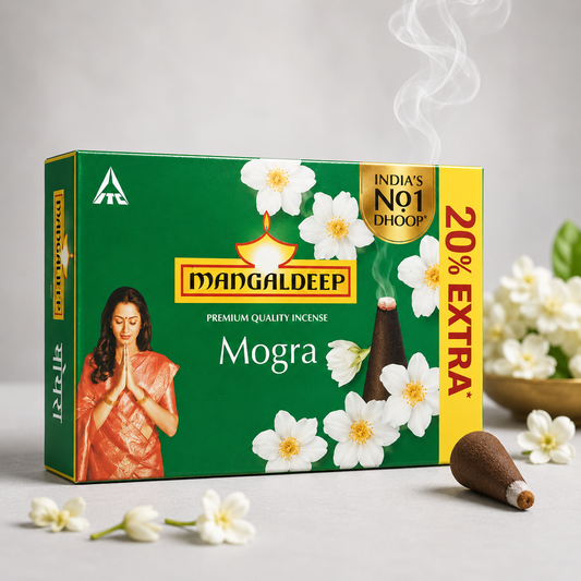 Mangaldeep Premium Quality Mogra Incense Dhoop - 34.8g