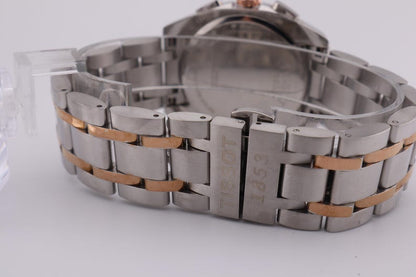 Tissot 1853 Black Dial with Rosegold Bezel (Two-Tone Strap)