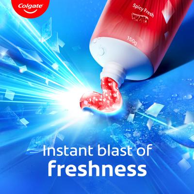Colgate MaxFresh Spicy Fresh Gel Toothpaste 300g(2×150g )