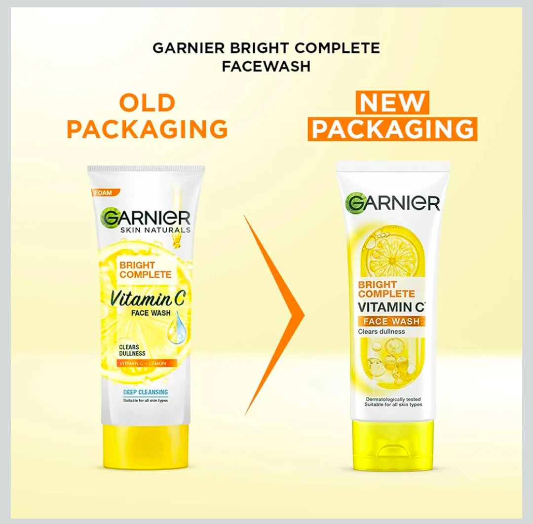 GARNIER Bright Complete VITAMIN C Facewash (50g)