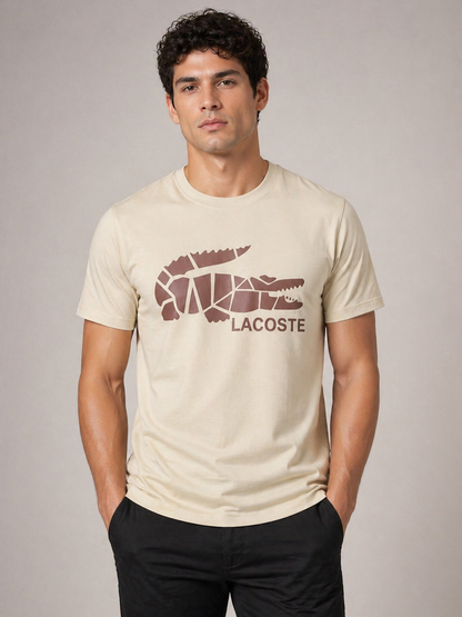 Lacoste Premium Cotton Round Neck Cotton T-shirt