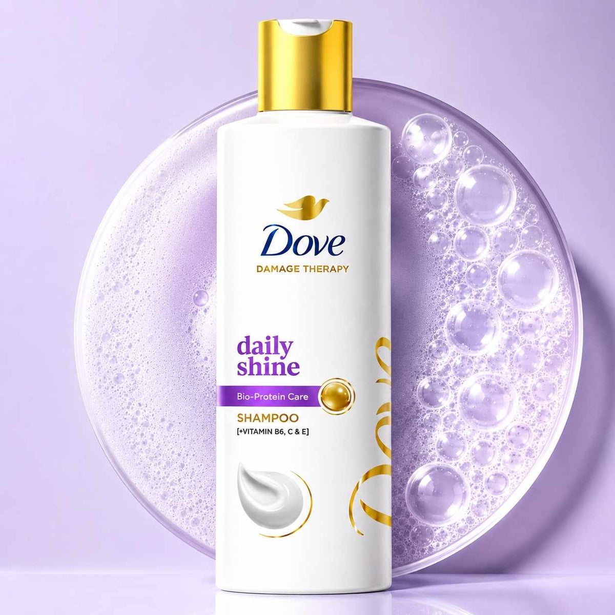 Dove Daily Shine Shampoo For Dull Hair - 340ml