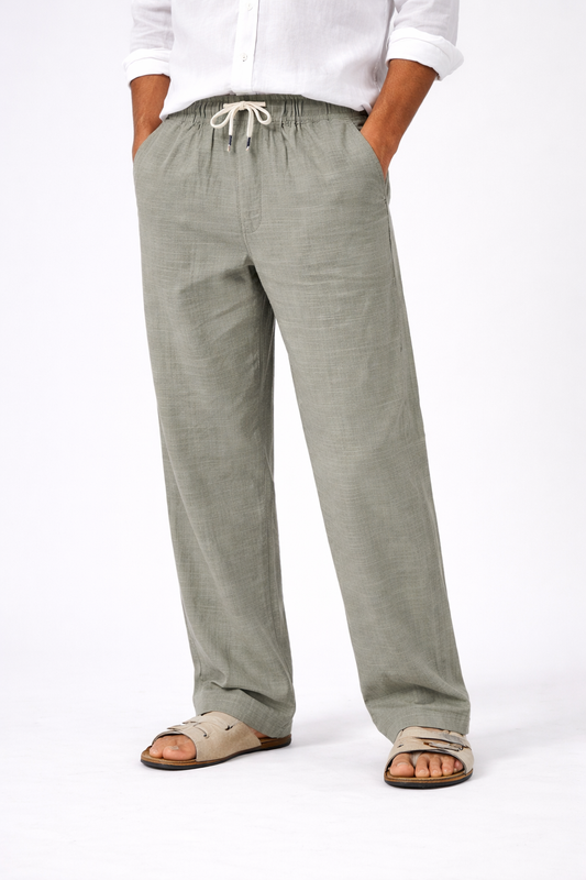 Zara Linen Elastic Pajama