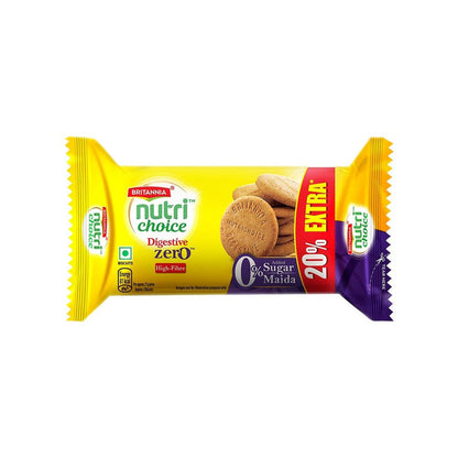 Britannia NutriChoice Digestive Zero High Fiber Biscuit, with No Added Sugar : 120 g
