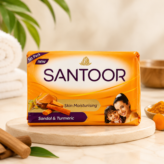 Santoor Sandal & Turmeric Soap - 125g