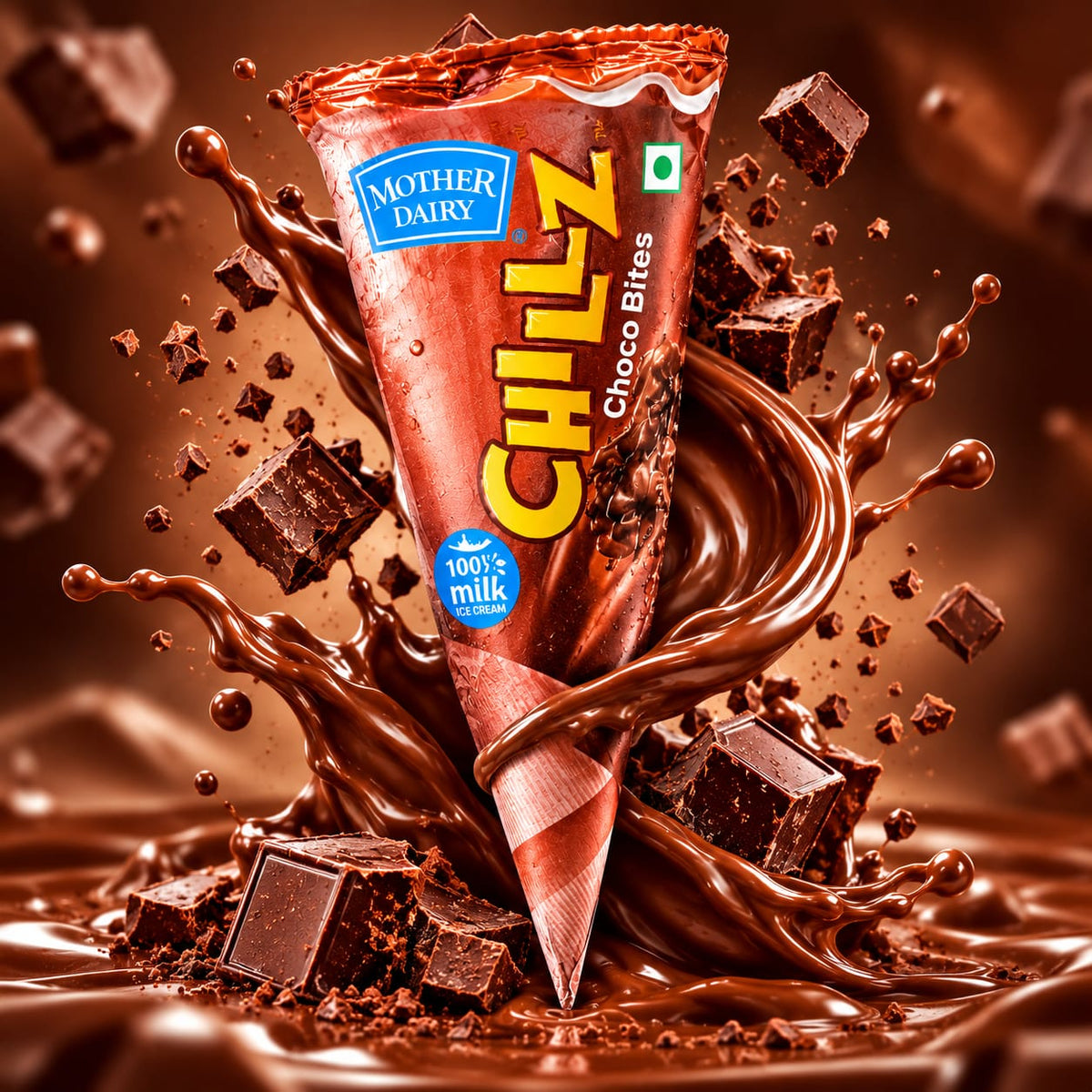 Mother Dairy Choco Bites Cone -