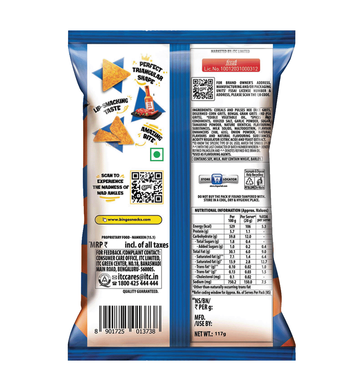 Bingo Mad Angels Very Peri Peri - 64g