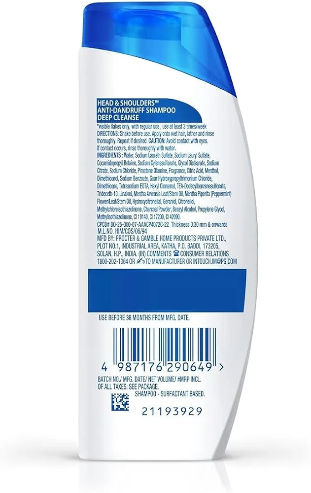 Head & Shoulders Deep Cleanse Anti-Dandruff Shampoo - 180ml
