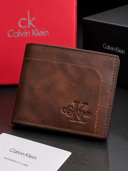 Calvin Kalien Geniune Leather Brown Wallet