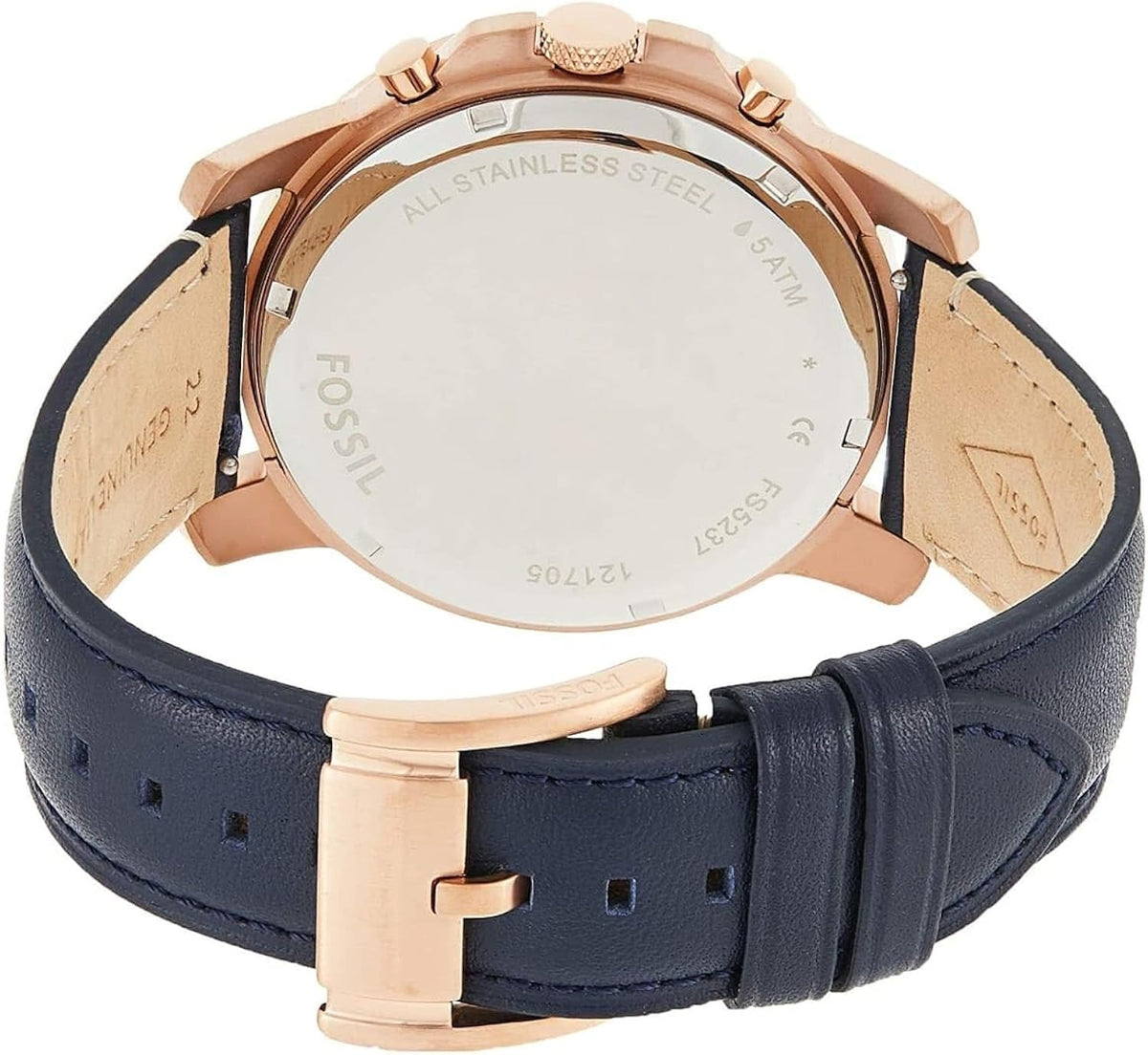 Fossil Men'S Grant Blue Leather Watch