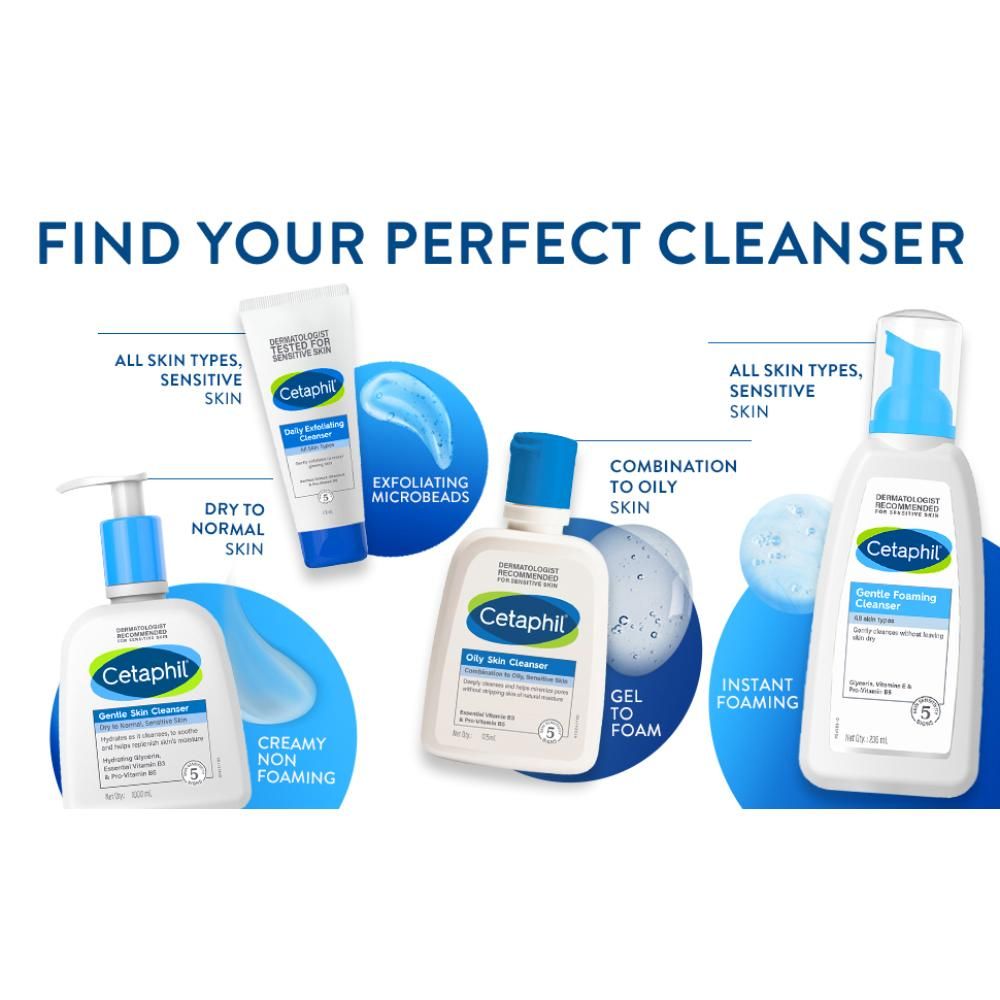 Cetaphil Gentle Skin Cleanser Dry to Normal Sensitive Skin (125 ml)