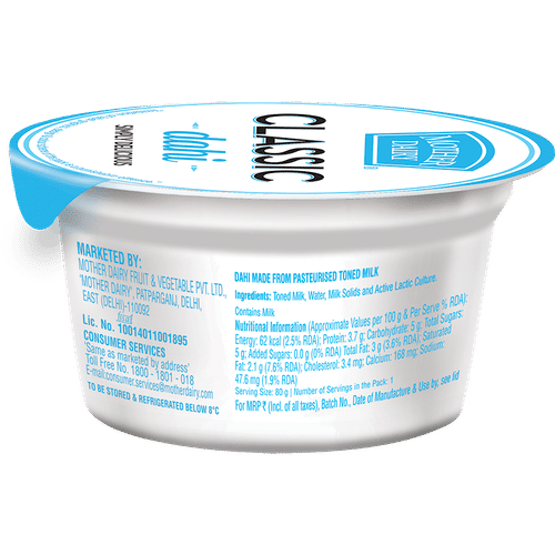Mother Dairy Classic Dahi - 80g
